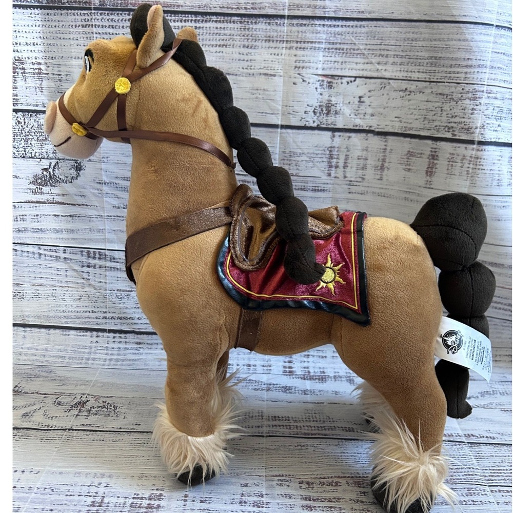 Disney Store FIDELLA Horse Plush Stuffed Animal Tangled Cassandra Rapunzel Toy